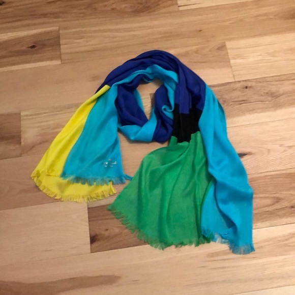 Kate Spade Cyber Color block scarf - Picture 3 of 3